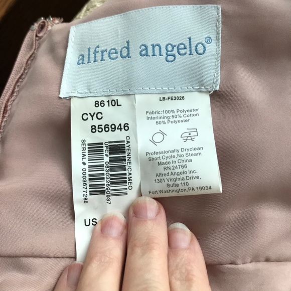 Alfred Angelo Soft Net Halter Bridesmaid Dress - Picture 5 of 6